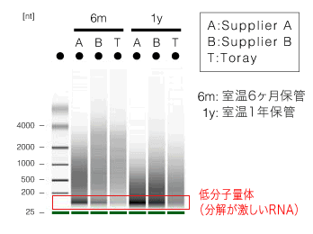 図1 抽出処方とRNAの品質
